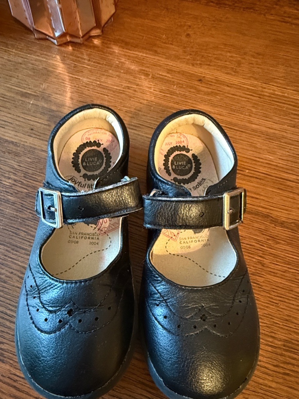 Livie & Luca Black Leather Mary Jane Shoes for Kids